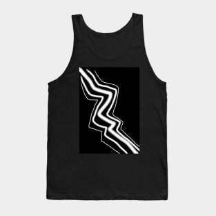 Black and White Vectore Tank Top